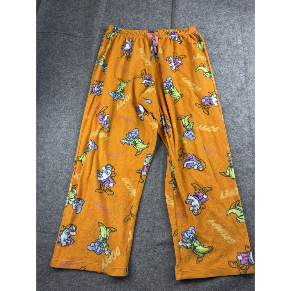 7 Dwarfs Wonderful World of Disney Womens XL Fleece Lounge PJ Sleep Pants